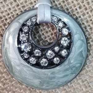 LIA SOPHIA | Marbleized Enamel Jeweled Necklace